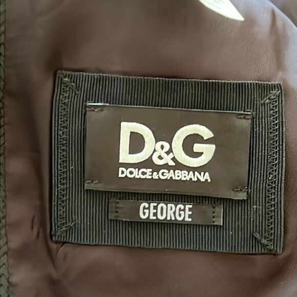 Dolce & Gabbana George Black Silk Lapels Printed single breasted blazer 38 - Picture 8 of 10